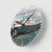 アナグマの時計 ラウンド壁時計 (傾斜)