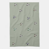 アナグマの森林創造物 キッチンタオル (縦)