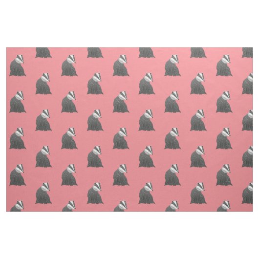 アナグマの赤 ファブリック (ファットクウォーター)