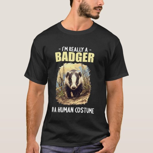アナグマはアナグマ Tシャツ (正面)