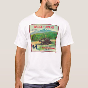 アナグマオレンジLabelExeter、カリフォルニア Tシャツ