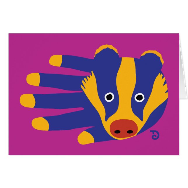 アナグマカード (正面横)