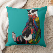 アナグマターコイズ クッション (ブランケット)