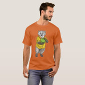 アナグマボウリングボウリングボール Tシャツ (正面フル)