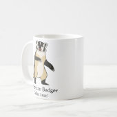 アナグマ対アナグマのマグ コーヒーマグカップ (正面左)