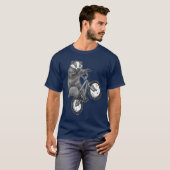 アナグマ自転車 Tシャツ (正面フル)