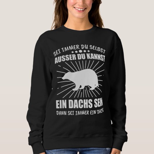 アナグマ・アナグマ・ハニー・アナガー スウェットシャツ (正面)