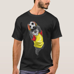 アナグマ ゴールキーパー サッカー Tシャツ