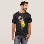アナグマ ゴールキーパー サッカー Tシャツ (正面フル)