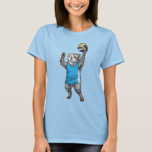 アナグマ バレーボール選手 バレーボール Tシャツ
