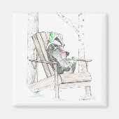 アナグマ マグネット (正面)