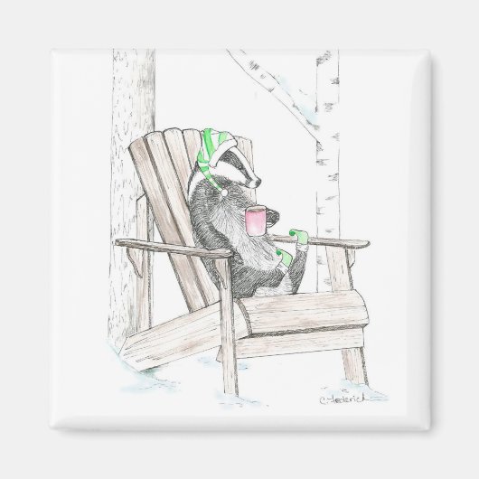 アナグマ マグネット (正面)