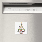 アナグマ ライツ クリスマス サンタ アナグマ クリスマスツリー マグネット (インサイチュ (食洗機))