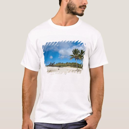 アナケナ, ラパ・ヌイ, イースター島, チリ Tシャツ (正面)