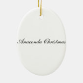 アナコンダのクリスマスのオーナメント セラミックオーナメント (裏面)