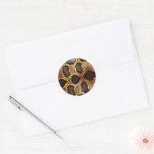 アナコンダのヘビ肌 ラウンドシール (封筒)