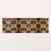 アナコンダスネークスキンプリント ヨガマット (裏面(横))