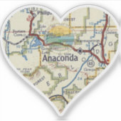 アナコンダモンタナヴィンテージの地図 シール (正面)