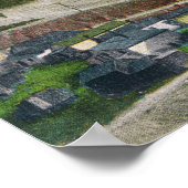 アナコンダ&ネバースウェット鉱山の航空写真 ポスター (角)