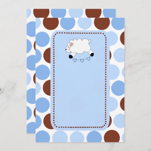 アナシャワー 招待状 (正面/裏面)