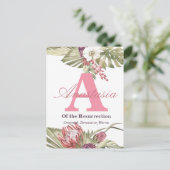 アナスタシアの名前の意味 ポストカード (スタンド正面)