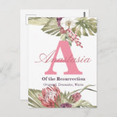 アナスタシアの名前の意味 ポストカード (正面/裏面)