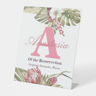 アナスタシアの名前の意味 台座サイン