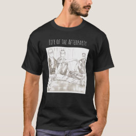 アナスタシアの鉛筆のスケッチの人の基本的な暗いTシャツ Tシャツ
