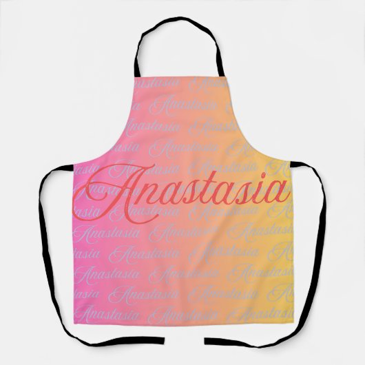 アナスタシアネームデザインパターン エプロン (正面)