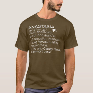 アナスタシア名アナスタシア定義アナスタシアフェマ Tシャツ