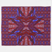 アナスタシア用蝶8 フリースブランケット (正面(横))