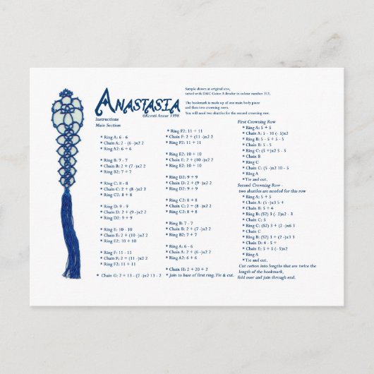 アナスタシア葉書 ポストカード (正面)