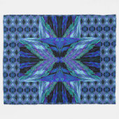 アナスタシア蝶11 フリースブランケット (正面(横))