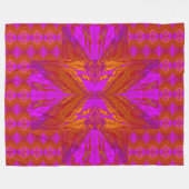 アナスタシア蝶24 フリースブランケット (正面(横))