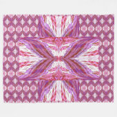 アナスタシア蝶32 フリースブランケット (正面(横))