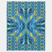 アナスタシア蝶39 フリースブランケット (正面)