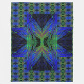 アナスタシア蝶42 フリースブランケット (正面)