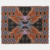 アナスタシア蝶46 フリースブランケット (正面(横))