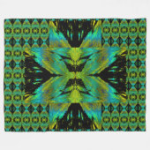 アナスタシア蝶48 フリースブランケット (正面(横))