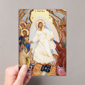 アナスタシスの復活の正教のイコン アクリル招待状 (インサイチュ (ポータブル))