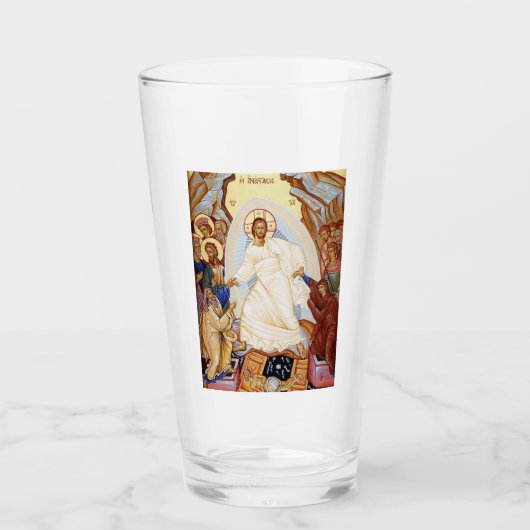 アナスタシス復活の正統なアイコン タンブラーグラス (正面)