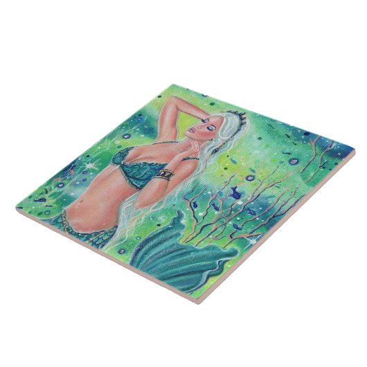 アナスタジアマーメイドセラミックタイルファンタジーアート タイル (側面)