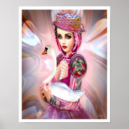 アナチス科シボルと白鳥 ポスター