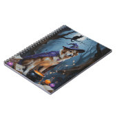 アナトリアお洒落シェパード絵を描ハロウィン ノートブック (左側)