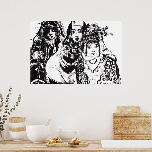 アナトリアの女の子 ポスター (キッチン)