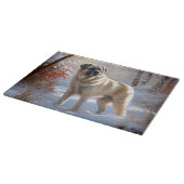 アナトリアの羊飼いが雪のクリスマスを過ごす カッティングボード (角)