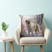 アナトリアの羊飼いが雪のクリスマスを過ごす クッション (椅子)