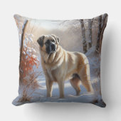 アナトリアの羊飼いが雪のクリスマスを過ごす クッション (正面)