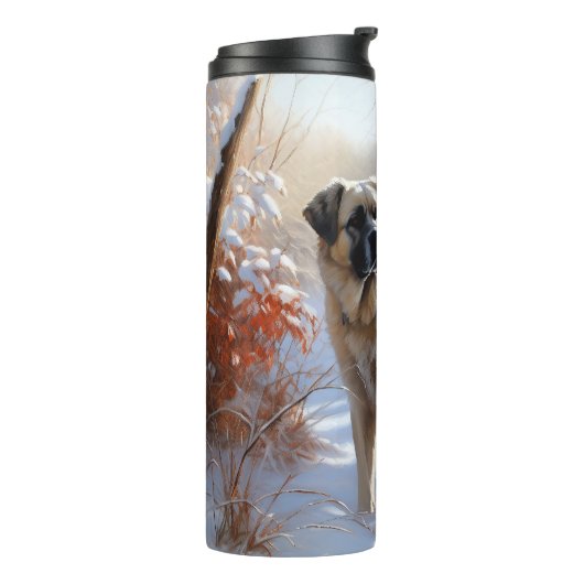 アナトリアの羊飼いが雪のクリスマスを過ごす タンブラー (回転左)