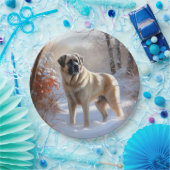 アナトリアの羊飼いが雪のクリスマスを過ごす ペーパープレート (パーティー)